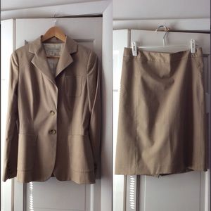 Banana Republic Lined Wool Suit